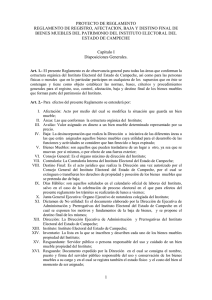 Reglamento de baja de bienes - Instituto Electoral del Estado de