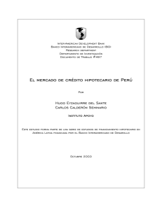 El Mercado de Créditos Hipotecarios en el Perú - Inter