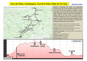 Ruta a la Serra de l`Obac en PDF