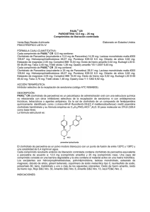 PAXIL® CR PAROXETINA 12,5 mg – 25 mg Comprimidos de