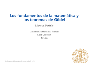 Los fundamentos de la matemática y los teoremas de Gödel