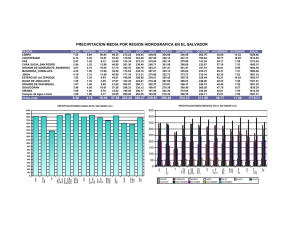 Precipitación Mensual y Anual por Región Hidrográfica