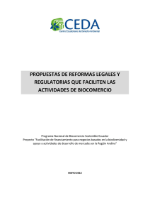 propuestas de reformas legales y regulatorias que