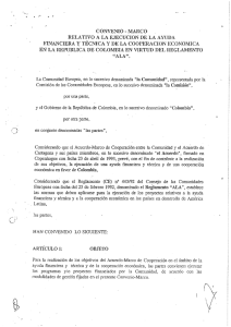 convenio — marco , relativo a la ejecucion de la ayuda financiera y