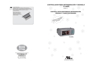 controlador para refrigeración y deshielo tc-900r