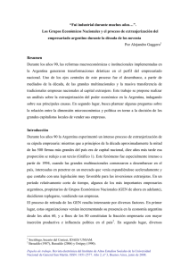 “Fui industrial durante muchos años…”. Los Grupos