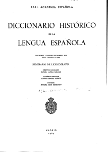 DICCIONARIO HISTÓRICO - Instituto de Investigación Rafael Lapesa