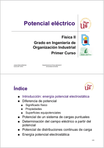 Potencial eléctrico - Universidad de Sevilla