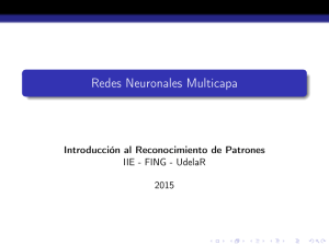 Redes Neuronales Multicapa