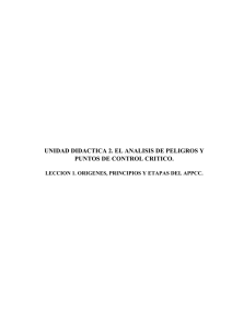 unidad didactica 2. el analisis de peligros y puntos de