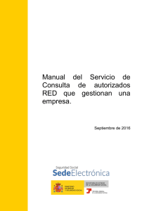 Manual on the service for consulting RED authorised parties that