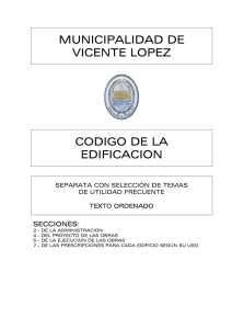 municipalidad de vicente lopez codigo de la edificacion