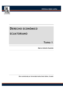 Derecho Económico Ecuatoriano - Secretaría General de la