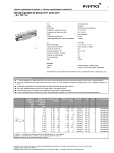 Válvula reguladora de presión E/P, Serie ED07