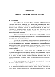 PROGRAMA 337A ADMINISTRACIÓN DEL PATRIMONIO