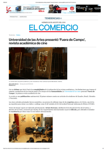 Universidad de las Artes presentó `Fuera de Campo`, revista