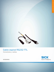 Conectores y cables Cable espiral RS232 TTL, Hoja de datos en línea