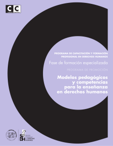 modelos pedagógicos y competencias para la enseñanza en