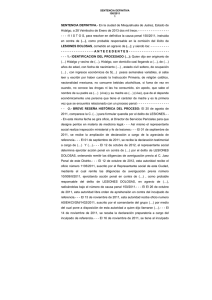 SENTENCIA DEFINITIVA. - Poder Judicial del Estado de Hidalgo