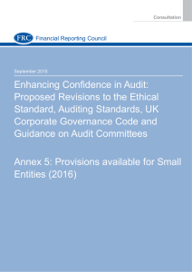 Annex 5: PASE - Financial Reporting Council