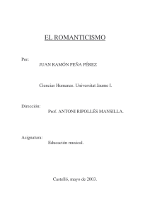 El romanticismo - Universitat Jaume I