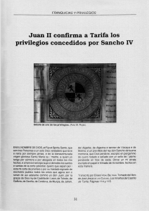 Juan II confirma a Tarifa los privilegios concedidos por