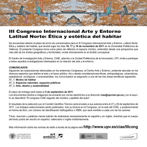 III Congreso Internacional Arte y Entorno Latitud Norte: Ética y
