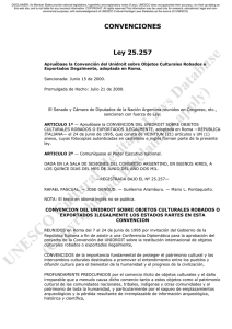 CONVENCIONES Ley 25.257