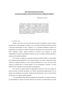 Organismos de Justicia Electoral