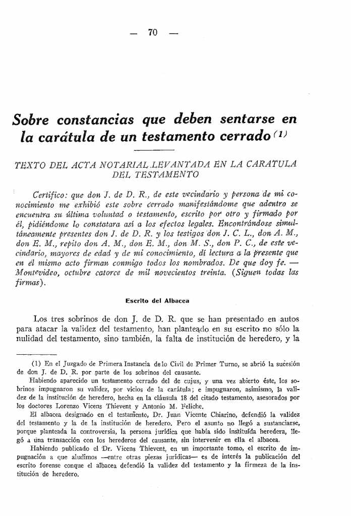 Acta De Testamento Comun Cerrado Acta De Testamento Comun Cerrado En