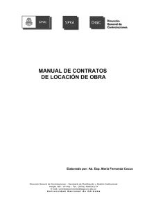 Manual de Contratos de Locación de Obra