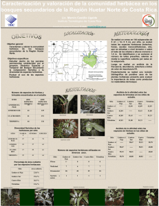 Caracterización y valoración de la comunidad herbácea en los