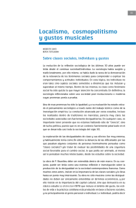 (2008) - Localismo Cosmopolitismo y Gustos Musicales