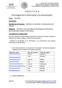 P R Á C T I C A  3 Tecnologías de la información y la comunicación.