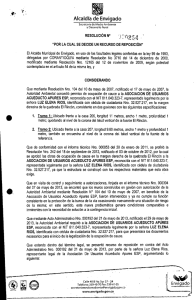 “POR LA CUAL SE DECIDE UN RECURSO DE REPOSICIÓN”