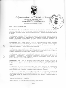 Ordenanza No.5!2013 - Ayuntamiento del Distrito Nacional