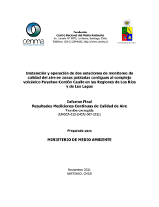 Instalación y operación de dos estaciones de monitoreo de calidad