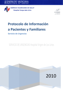 Protocolo de Información a Pacientes y Familiares