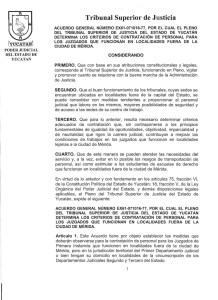 Tribunal Superior de Justicia - Poder Judicial del Estado de Yucatán