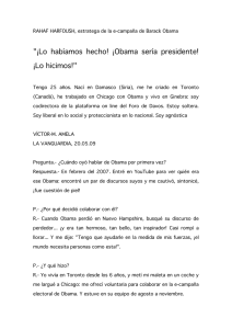 "¡Lo habíamos hecho! ¡Obama sería presidente! ¡Lo hicimos!"