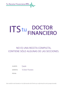 un Ejemplo - ITS Tu Doctor Financiero