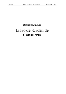 Libro del Orden de Caballería