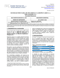 SOCIEDAD FIDUCIARIA DE DESARROLLO AGROPECUARIO S. A.