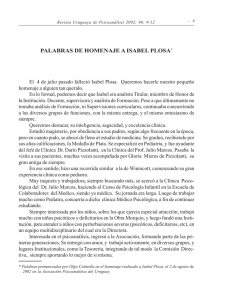 palabras de homenaje a isabel plosa