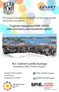 MI Gabriel Castillo Santiago “Capítulo Estudiantil SPIE