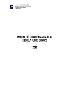 MANUAL DE CONVIVENCIA ESCOLAR ESCUELA FUNDO