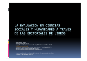 la evaluación en ciencias sociales y