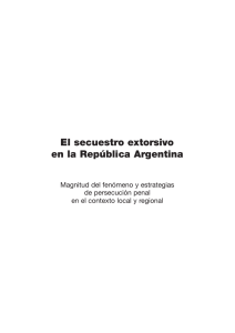 El secuestro extorsivo en la Argentina