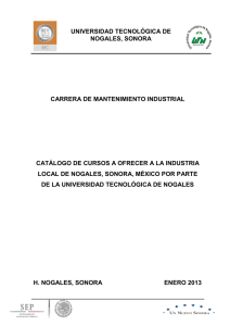 Catálogo de cursos Mantenimiento Industrial 2013