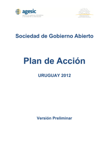 Descargar Plan de acción de Gobierno Abierto Uruguay 2012